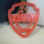 MARSHALL PAW PATROL RED BADGE LOGO TAG FIREMAN FIRE FIGHTER COOKIE CUTTER PR658