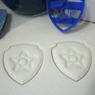 CHASE PAW PATROL BLUE BADGE LOGO TAG SHOW POLICE DOG TRAFFIC COOKIE CUTTER PR657