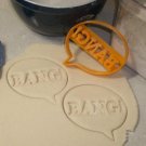 WORD BALLOON BANG COMIC BOOKS CARTOON STRIPS GRAPHICS COOKIE CUTTER USA PR637