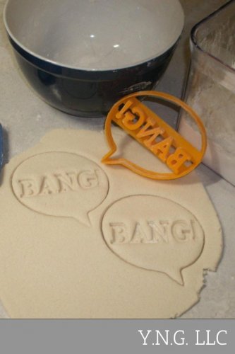 WORD BALLOON BANG COMIC BOOKS CARTOON STRIPS GRAPHICS COOKIE CUTTER USA PR637