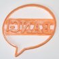 WORD BALLOON BANG COMIC BOOKS CARTOON STRIPS GRAPHICS COOKIE CUTTER USA PR637