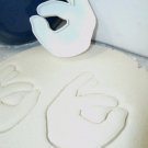OK OKAY HAND MEME GAME GESTURE A-OK ALL IS WELL COOKIE CUTTER FONDANT USA PR654