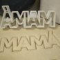 MAMA WITH ACCENT SPANISH WORD LETTERS MOM MOMMY MOTHER COOKIE CUTTER USA PR647