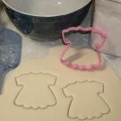 BABY GIRL DRESS RUFFLES PARTY GOWN TUTU COOKIE CUTTER FONDANT BAKING TOOL PR662
