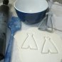 TEEPEE TIPI CONE-SHAPED CONICAL TENT CAMPING COOKIE CUTTER FONDANT BAKING PR666
