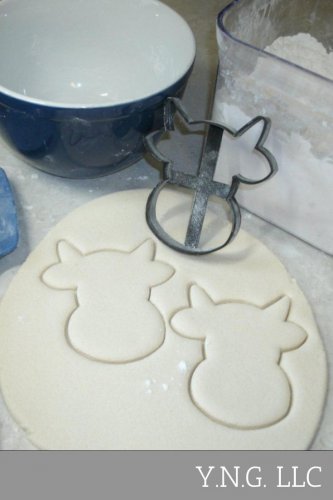 Cow Cattle Bovine Head Special Occasion Cookie Cutter Baking Tool Made in USA PR672