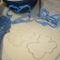 Airplane Jet Plane Cookie Cutter and Stamp Special Occasion Baking Tool Made in USA PR673