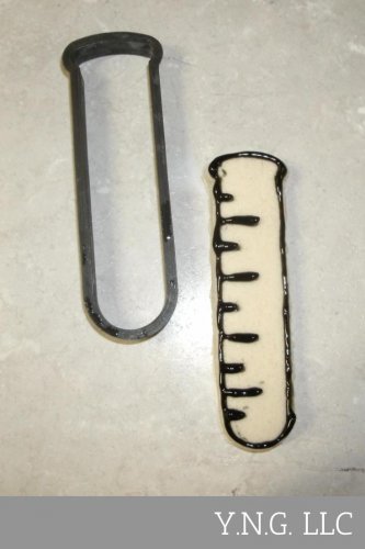 CHEMISTRY VIAL TEST TUBE SCIENCE COOKIE CUTTER FONDANT BAKING TOOL USA PR678