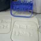 IN HIS STEPS 1 JOHN 2:6 VERSE BIBLE RELIGIOUS CHRISTIAN COOKIE CUTTER USA PR683