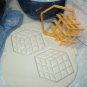 2 PC RUBIKS CUBE COMBINATION PUZZLE GAME TOY FONDANT TOOL COOKIE CUTTER PR695
