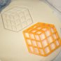 2 PC RUBIKS CUBE COMBINATION PUZZLE GAME TOY FONDANT TOOL COOKIE CUTTER PR695