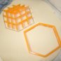 2 PC RUBIKS CUBE COMBINATION PUZZLE GAME TOY FONDANT TOOL COOKIE CUTTER PR695