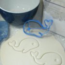 WHALE OCEAN SEA AQUATIC MAMMAL CARTOON COOKIE CUTTER FONDANT BAKING TOOL PR703