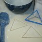 TRIANGLE SHAPE PYRAMID RAMP COOKIE CUTTER FONDANT BAKING TOOL USA PR709