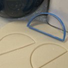 HALF CIRCLE SEMICIRCLE SHAPE TACO ORANGE SLICE COOKIE CUTTER FONDANT TOOL PR712