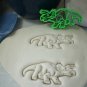TRICERATOPS DINOSAUR JURASSIC LARGE FRILL THREE HORNED COOKIE CUTTER USA PR2399