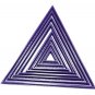 ASCENDING TRIANGLE GEOMETRY SHAPE SET OF 8 COOKIE CUTTERS FONDANT BAKING PR756