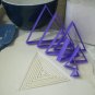ASCENDING TRIANGLE GEOMETRY SHAPE SET OF 8 COOKIE CUTTERS FONDANT BAKING PR756