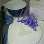 ASCENDING TRIANGLE GEOMETRY SHAPE SET OF 8 COOKIE CUTTERS FONDANT BAKING PR756