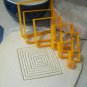 SQUARE SHAPE FRAME BOX SET OF 8 COOKIE CUTTERS FONDANT BAKING TOOL USA PR757