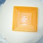 SQUARE SHAPE FRAME BOX SET OF 8 COOKIE CUTTERS FONDANT BAKING TOOL USA PR757