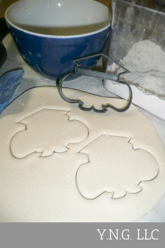 Graduation Cap Hat With Diploma Degree Scroll Outline Cookie Cutter USA PR3132