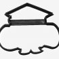 Graduation Cap Hat With Diploma Degree Scroll Outline Cookie Cutter USA PR3132