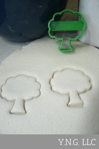 TREE PLANT TRUNK LEAVES NATURAL NATURE FOREST OAK APPLE COOKIE CUTTER TOOL PR765