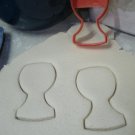 WINE GLASS STEMWARE CHAMPAGNE RED WHITE SPECIAL OCCASION COOKIE CUTTER PR766