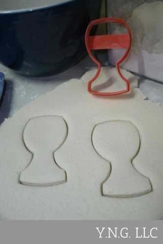 WINE GLASS STEMWARE CHAMPAGNE RED WHITE SPECIAL OCCASION COOKIE CUTTER PR766