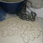 NUMBER TWO 2 WITH WORD LETTERED BIRTHDAY ANNIVERSARY COOKIE CUTTER USA PR2403