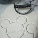 CUSTOM NAME MICKEY MOUSE DISNEY BABY SHOWER BIRTHDAY COOKIE CUTTER USA PR773