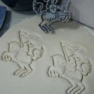 KNIGHT ON HORSE WITH LANCE MIDDLE AGES SOLDIER FANTASY ARMOR COOKIE CUTTER PR775