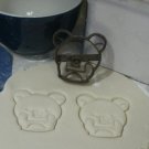 BEAR FACE CUTE ANIME TEDDY PEEK-A-BOO STUFFED ANIMAL COOKIE CUTTER FONDANT PR777