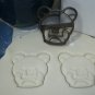 BEAR FACE CUTE ANIME TEDDY PEEK-A-BOO STUFFED ANIMAL COOKIE CUTTER FONDANT PR777