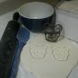 BEAR FACE CUTE ANIME TEDDY PEEK-A-BOO STUFFED ANIMAL COOKIE CUTTER FONDANT PR777