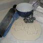 NUMBER TEN 10 WITH WORD LETTERED BIRTHDAY ANNIVERSARY COOKIE CUTTER USA PR2411