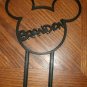 PERSONALIZED MICKEY MOUSE SMASH CAKE TOPPER BIRTHDAY PARTY COOKIE CUTTER PR813