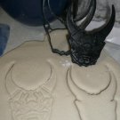 Oni Mask Japanese Samurai Horns 2 piece Stamp Cookie Cutter USA PR2308