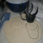 Oni Mask Japanese Samurai Horns 2 piece Stamp Cookie Cutter USA PR2308