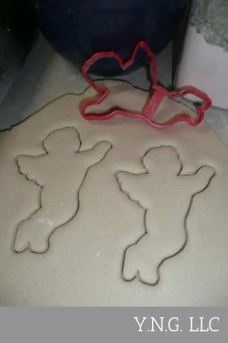 FLYING CUPID OUTLINE LOVE CHERUB VALENTINE SWEETHEART COOKIE CUTTER USA PR3269