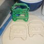 Vintage 1970s Groovy Bus Hippy Van Front End View Cookie Cutter USA PR3252