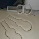 VIOLIN OUTLINE FIDDLE WOODEN MUSICAL STRING INSTRUMENT COOKIE CUTTER USA PR3248