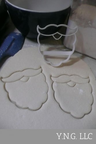 SANTA CLAUS, ST NICK BEARD CHRISTMAS COSTUME PIECE COOKIE CUTTER PR3247