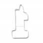 NUMBER ONE 1 WITH UNICORN HORN OUTLINE FIRST 1ST COOKIE CUTTER USA PR3245
