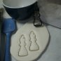 BISHOP CHESS BOARD GAME PIECE BLACK WHITE CHECKERBOARD COOKIE CUTTER USA PR2487