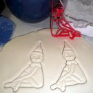 GIRL ELF SITTING DOLL MISCHIEVOUS CHRISTMAS TRADITION COOKIE CUTTER USA PR3275