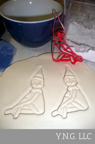 GIRL ELF SITTING DOLL MISCHIEVOUS CHRISTMAS TRADITION COOKIE CUTTER USA PR3275