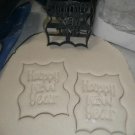 HAPPY NEW YEAR TEXT WORDS IN FANCY FRAME NYE PARTY COOKIE CUTTER USA PR3277