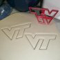 Virginia Tech University VT Letters Sports Athletics Cookie Cutter USA PR3283